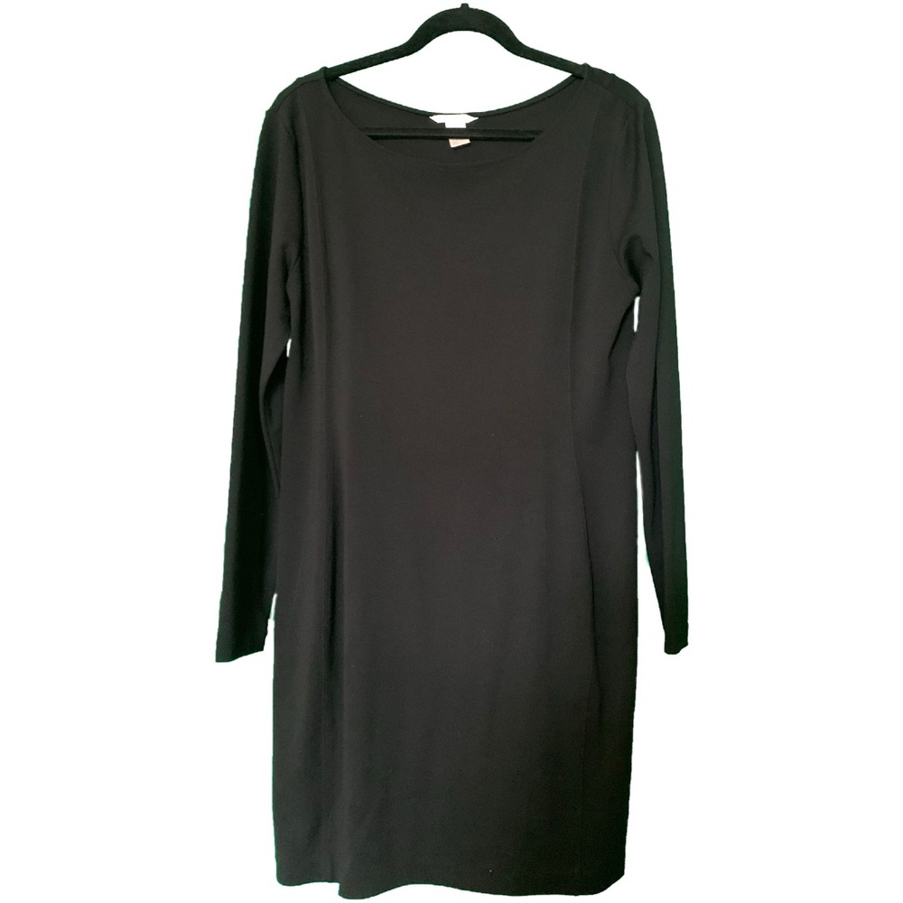 H&M | long sleeve black dress
